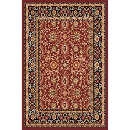 Dynamic Rugs Yazd 3.3 x 5.3 2803-390 Rug - Red-Black YA352803390